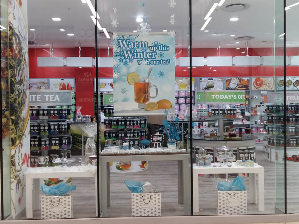 Tea Merchant - Shop Warm up this Winter display